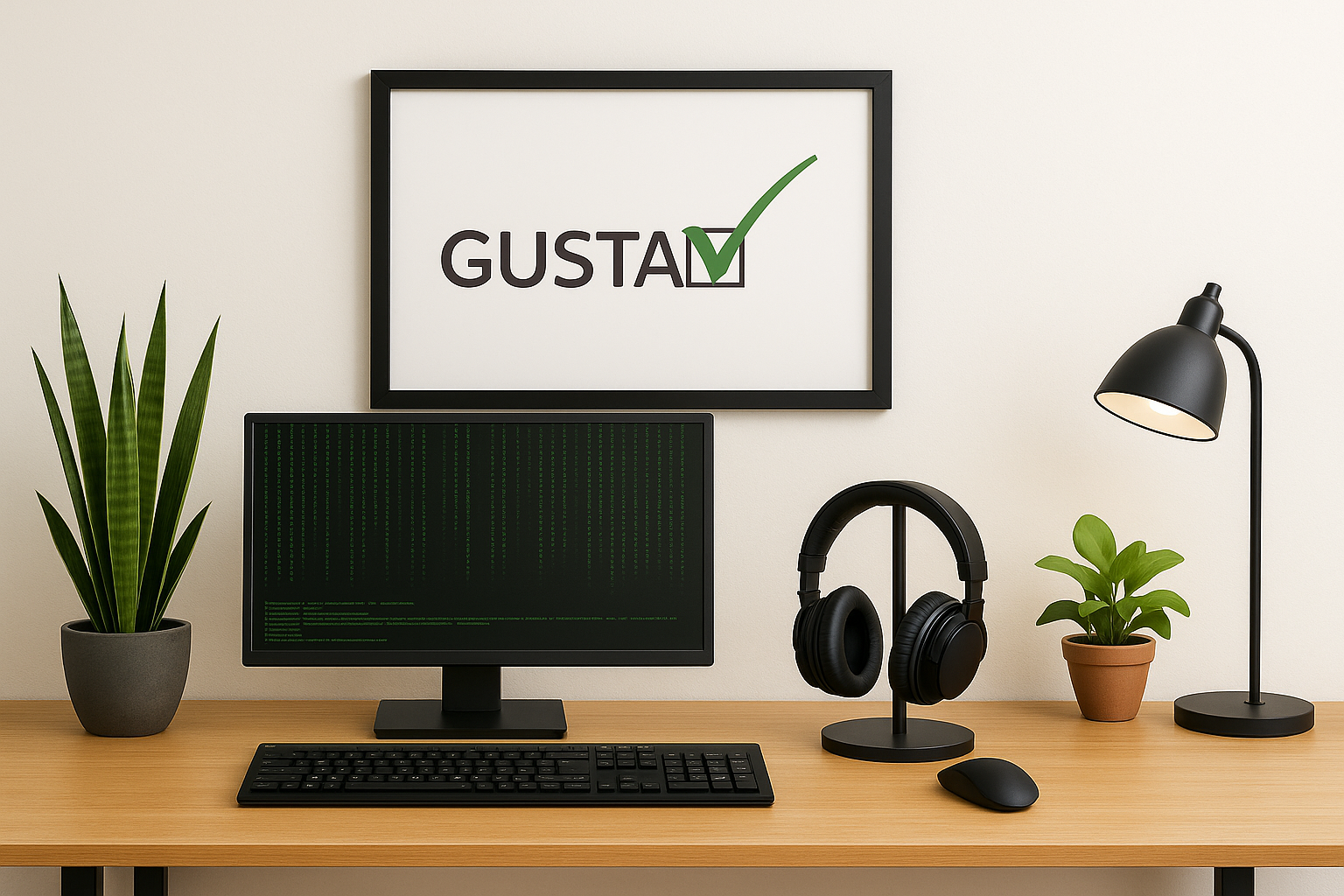 Gustav sur bureau